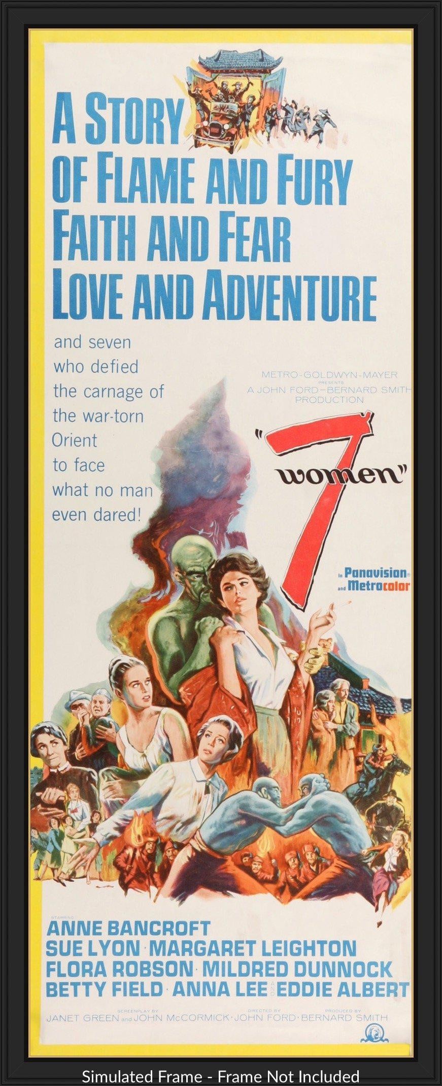 7 Women (1966) original movie poster for sale at Original Film Art - Vintage Movie Posters