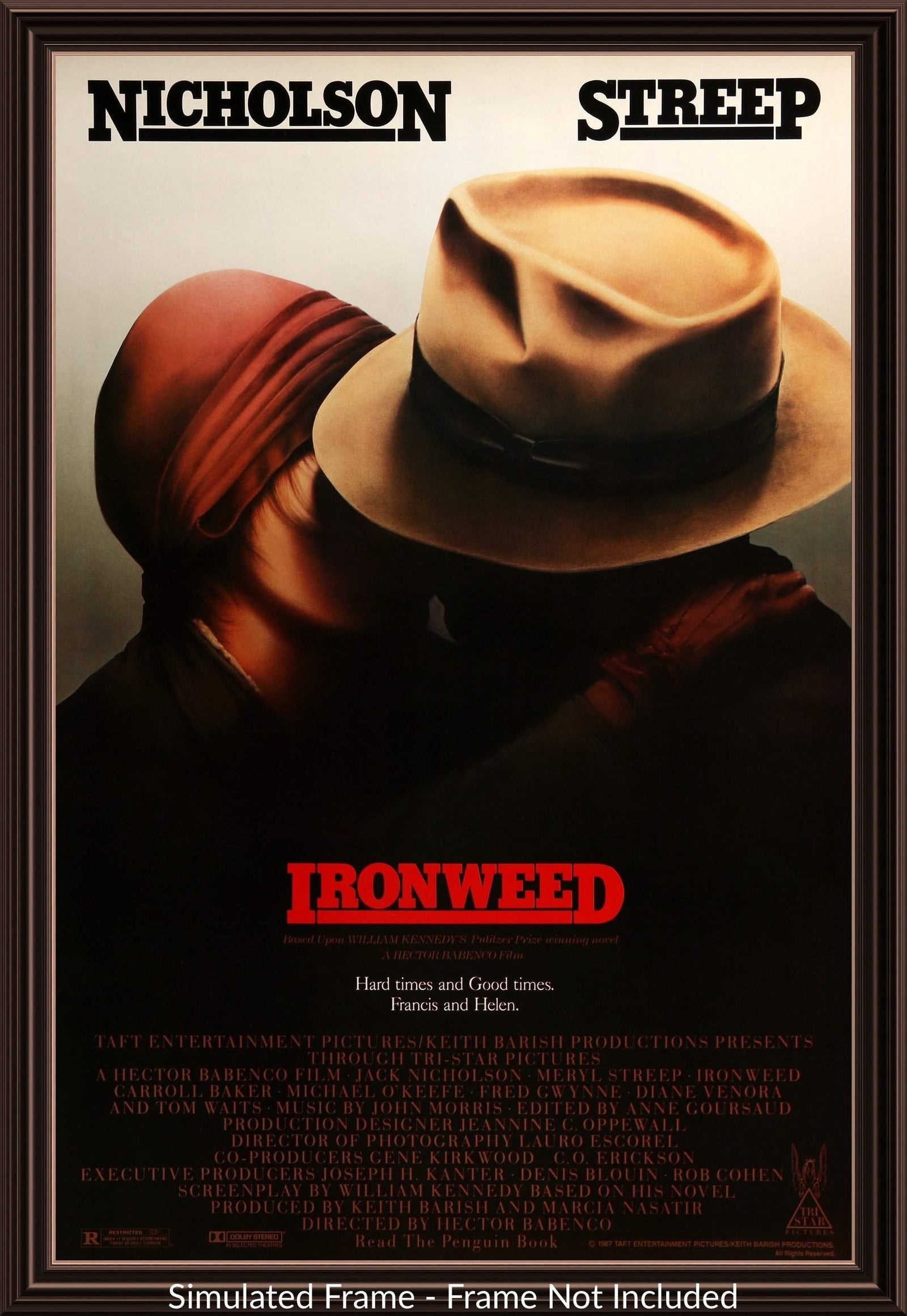 Ironweed (1987) original movie poster for sale at Original Film Art - Vintage Movie Posters