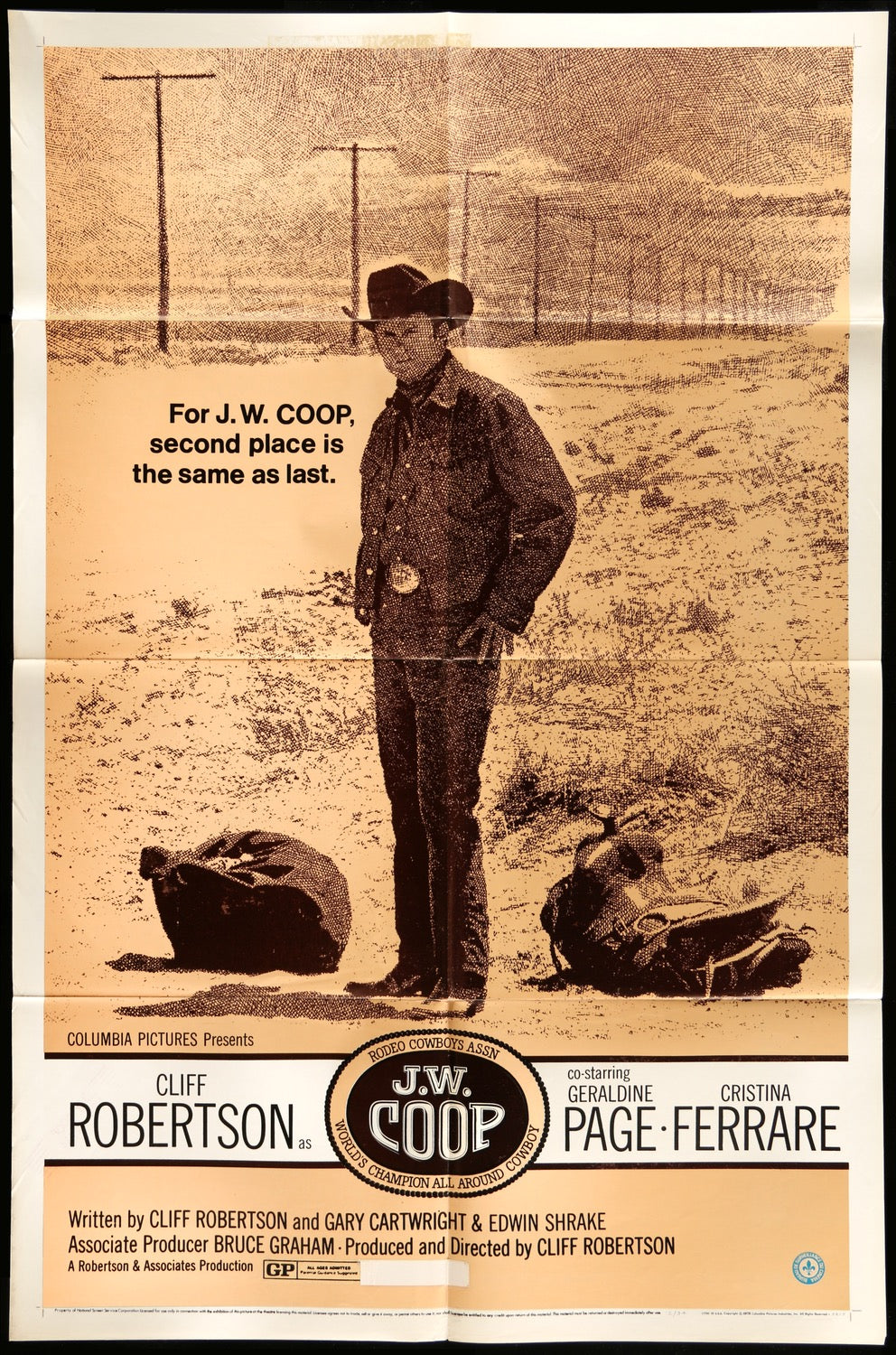 J.W. Coop (1972) original movie poster for sale at Original Film Art - Vintage Movie Posters