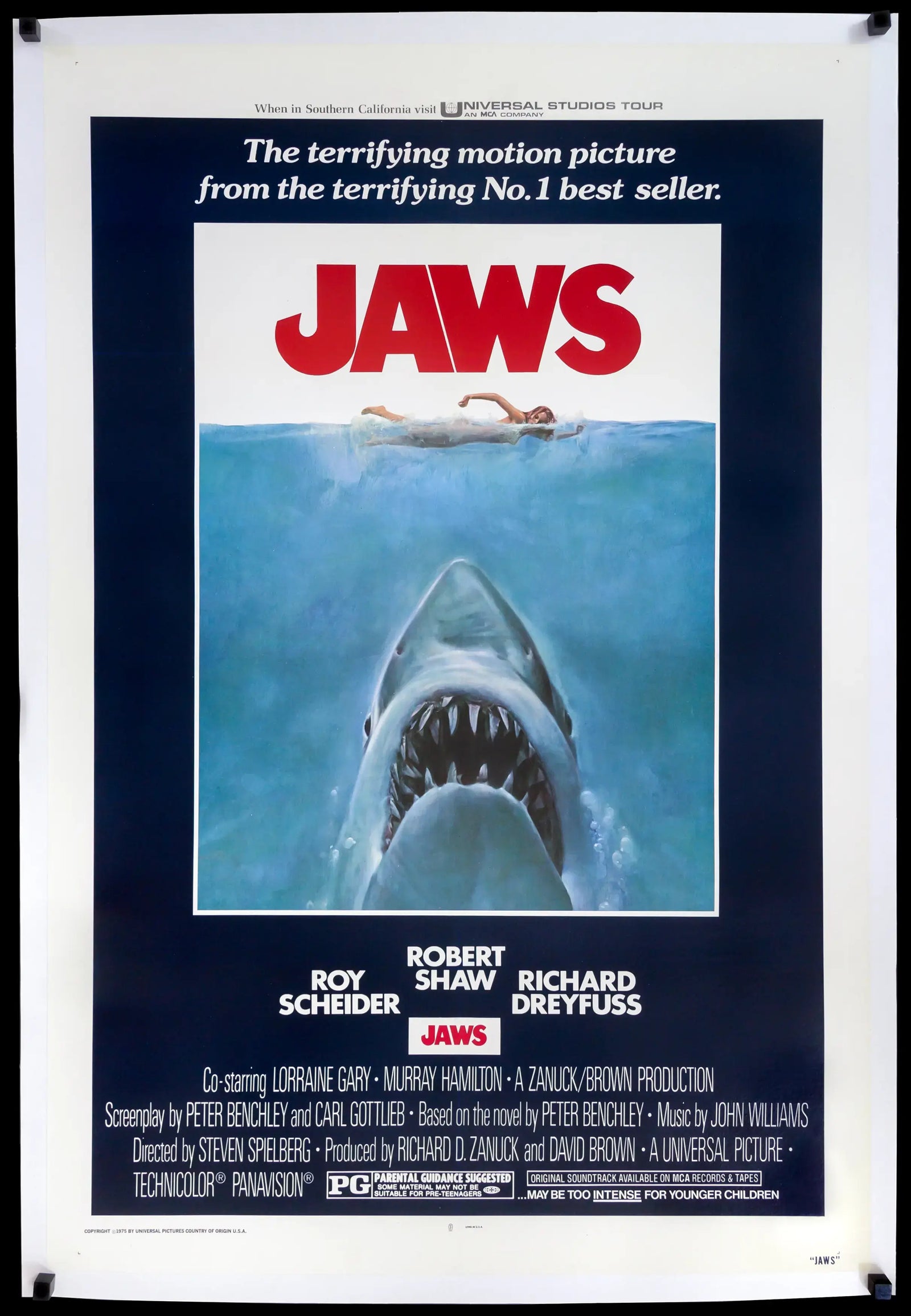 Jaws (1975) original movie poster for sale at Original Film Art - Vintage Movie Posters