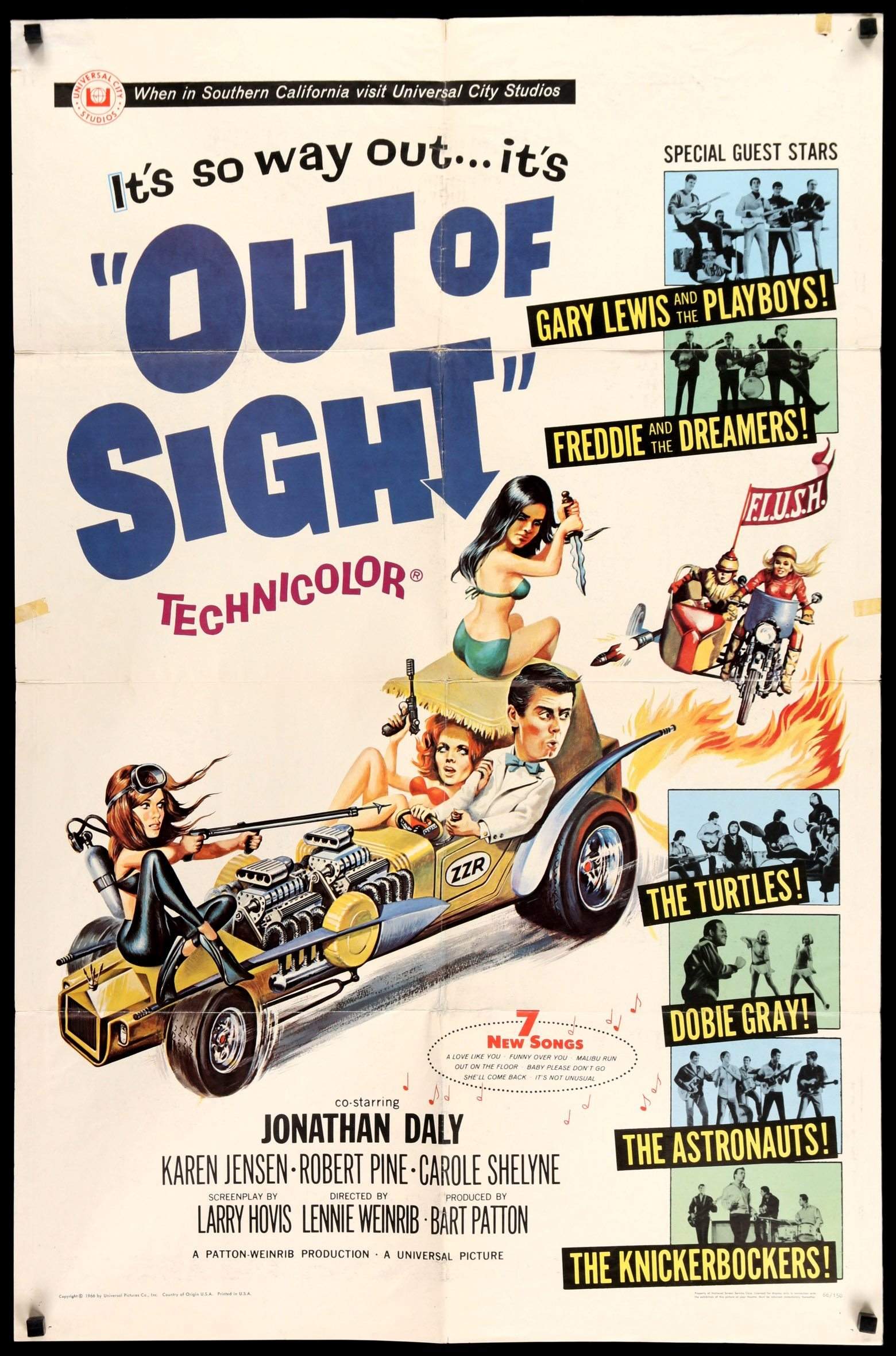 Out of Sight (1966) original movie poster for sale at Original Film Art - Vintage Movie Posters