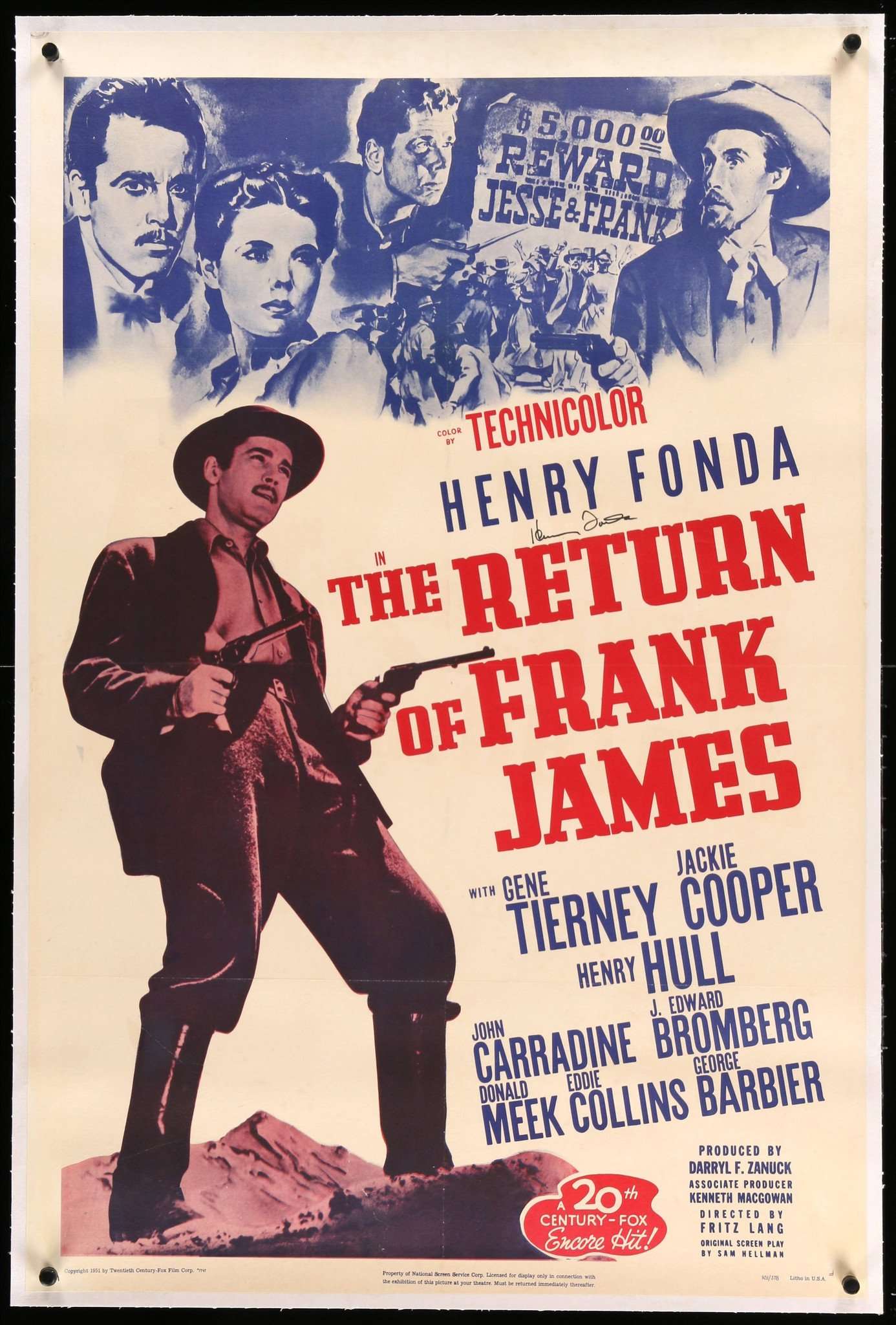 Return of Frank James (1940) original movie poster for sale at Original Film Art - Vintage Movie Posters