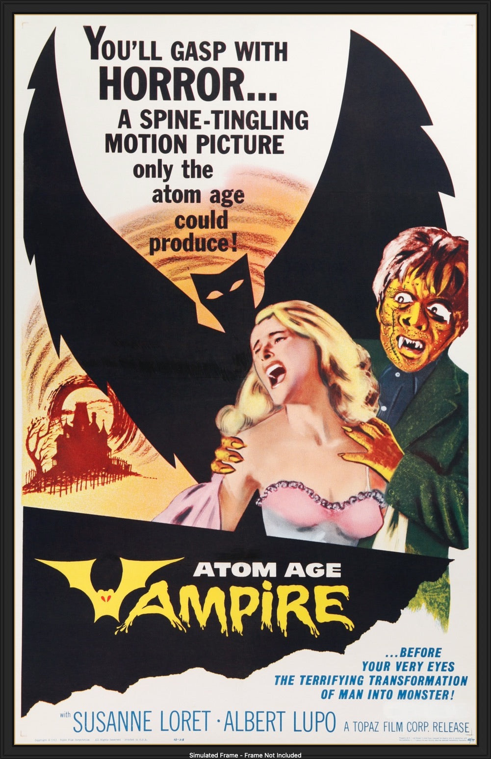 Atom Age Vampire (1960) original movie poster for sale at Original Film Art - Vintage Movie Posters
