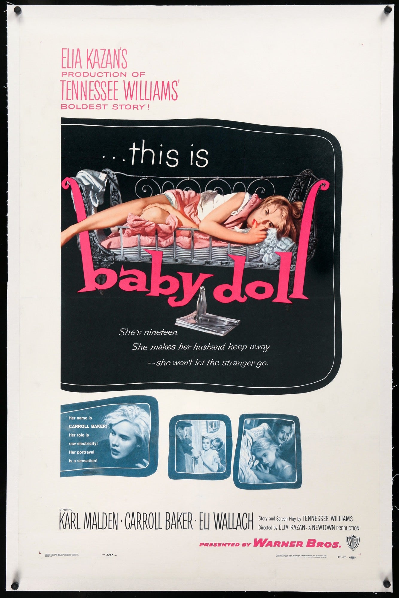 Baby Doll (1956) original movie poster for sale at Original Film Art - Vintage Movie Posters