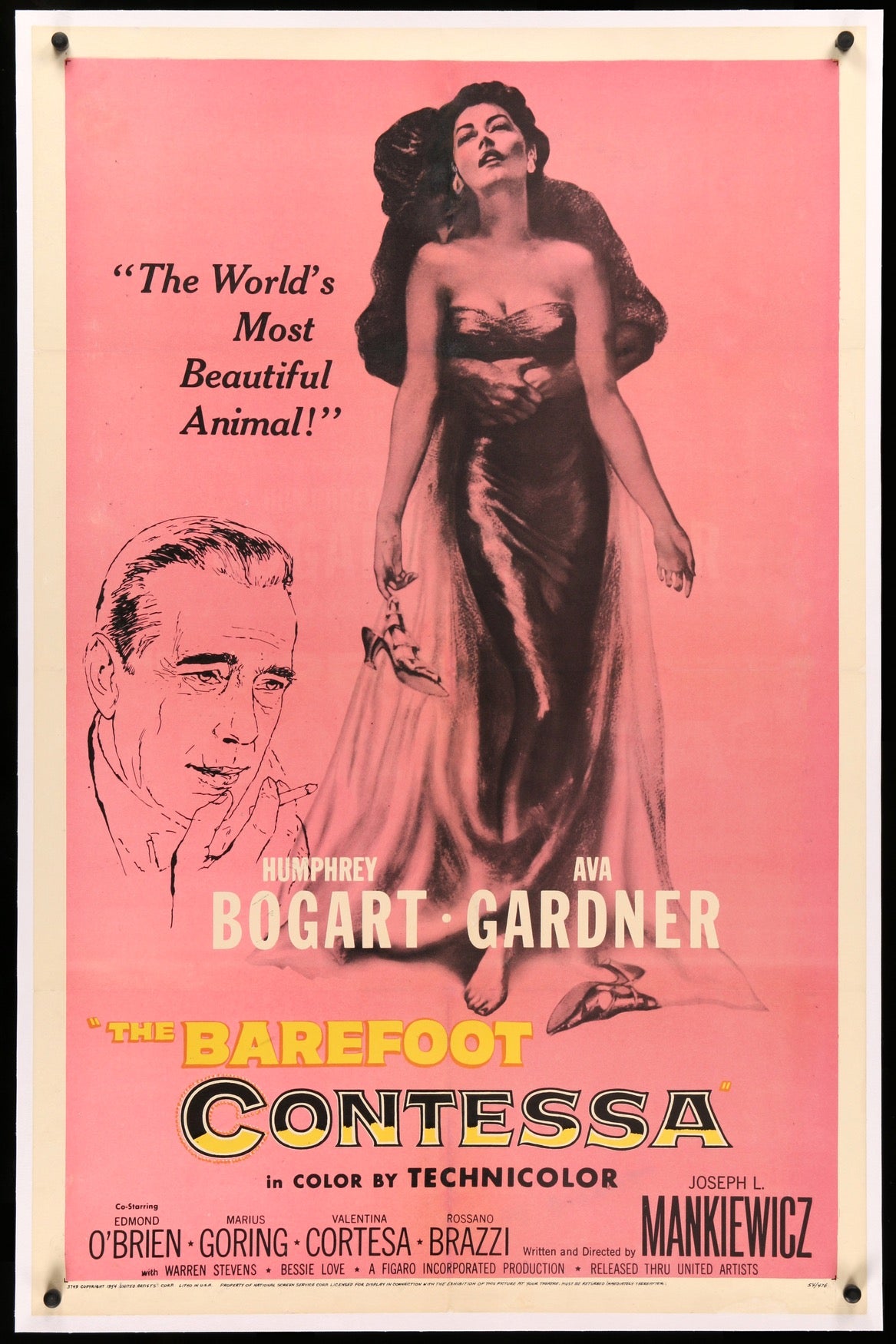 Barefoot Contessa (1954) original movie poster for sale at Original Film Art - Vintage Movie Posters