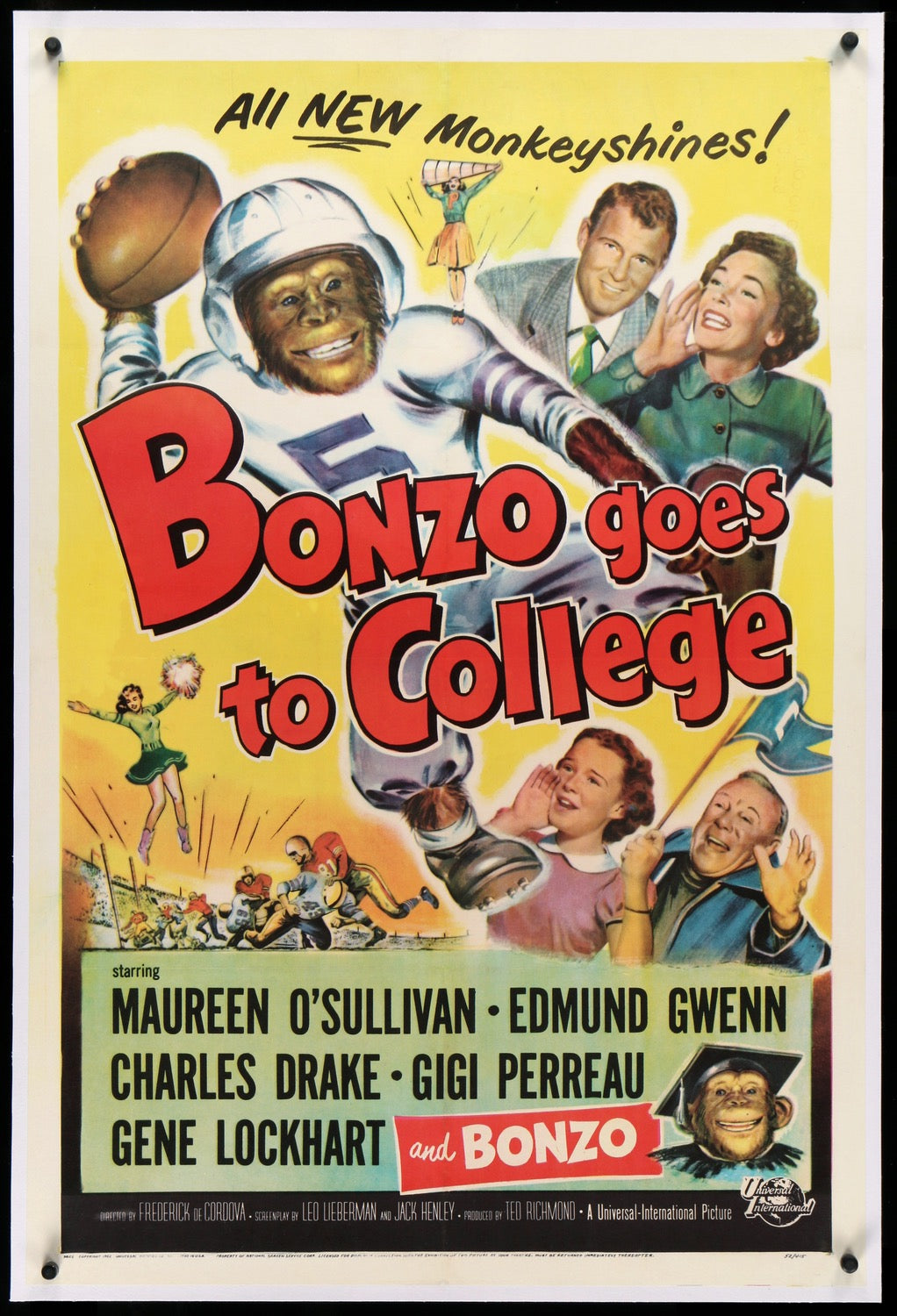 Bonzo Goes to College (1952) original movie poster for sale at Original Film Art - Vintage Movie Posters