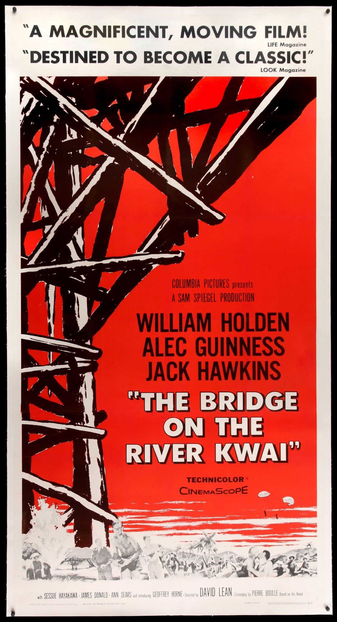 Bridge on the River Kwai (1958) original movie poster for sale at Original Film Art - Vintage Movie Posters