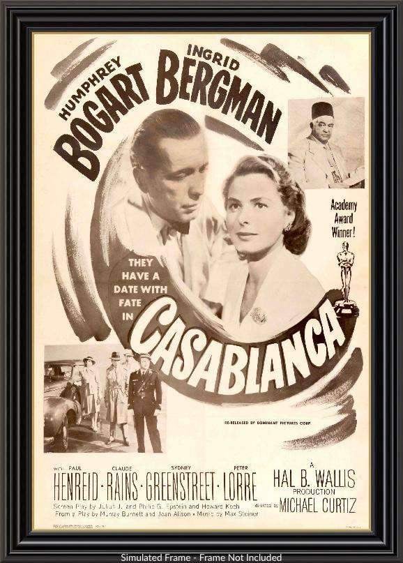Casablanca (1942) original movie poster for sale at Original Film Art - Vintage Movie Posters