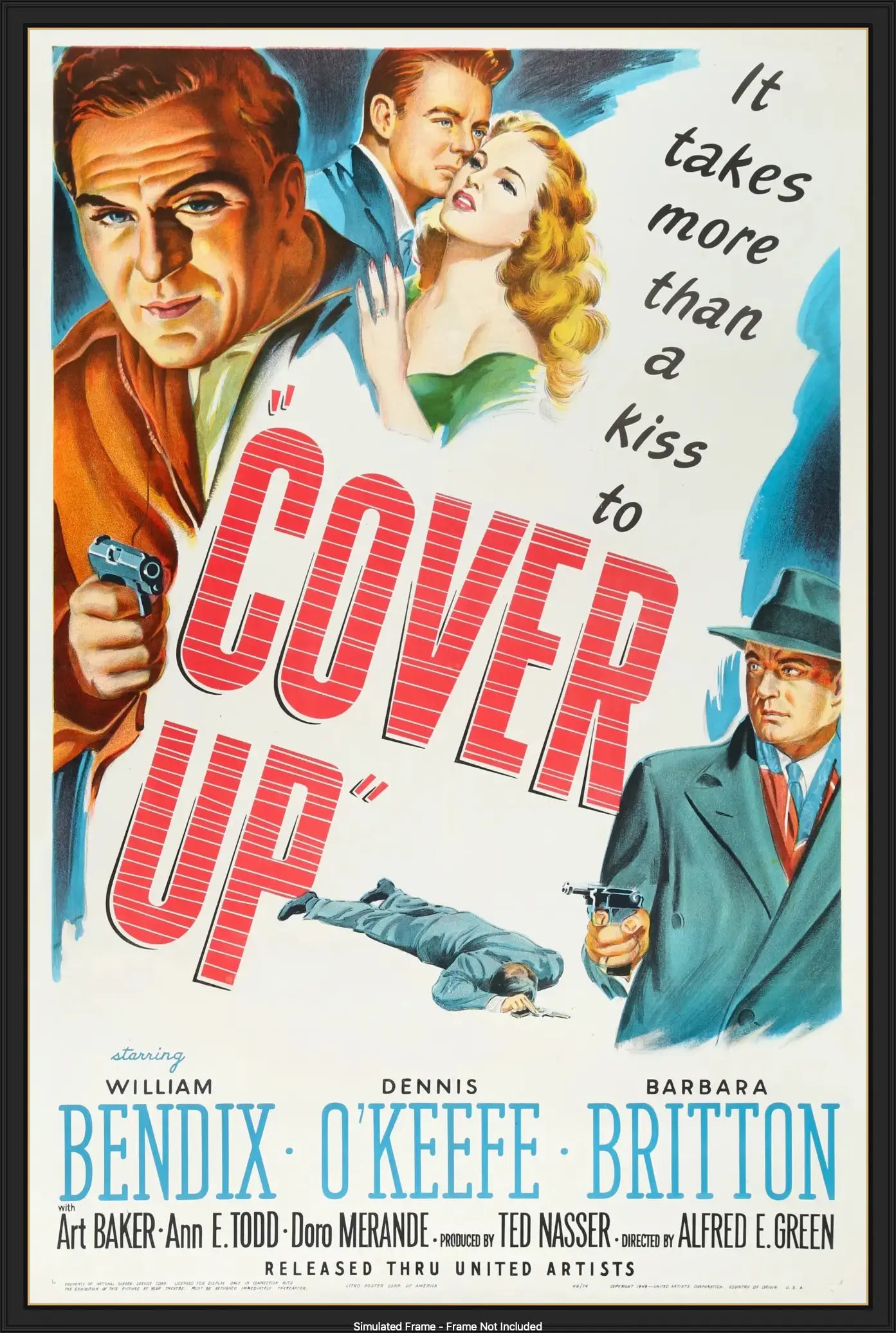 Cover Up (1949) original movie poster for sale at Original Film Art - Vintage Movie Posters