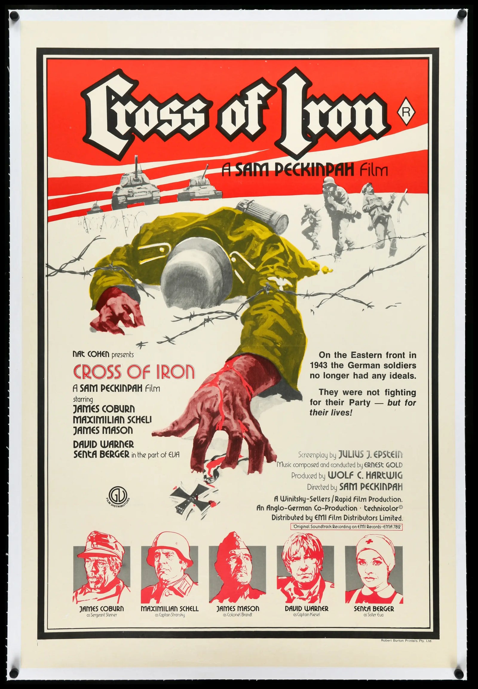 Cross of Iron (1977) original movie poster for sale at Original Film Art - Vintage Movie Posters