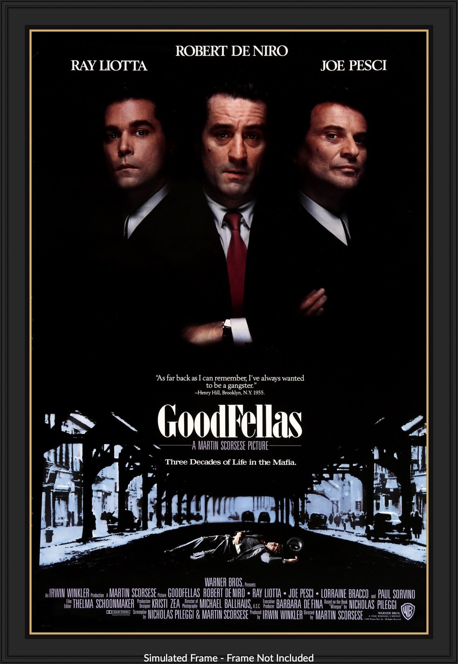 Goodfellas (1990) original movie poster for sale at Original Film Art - Vintage Movie Posters