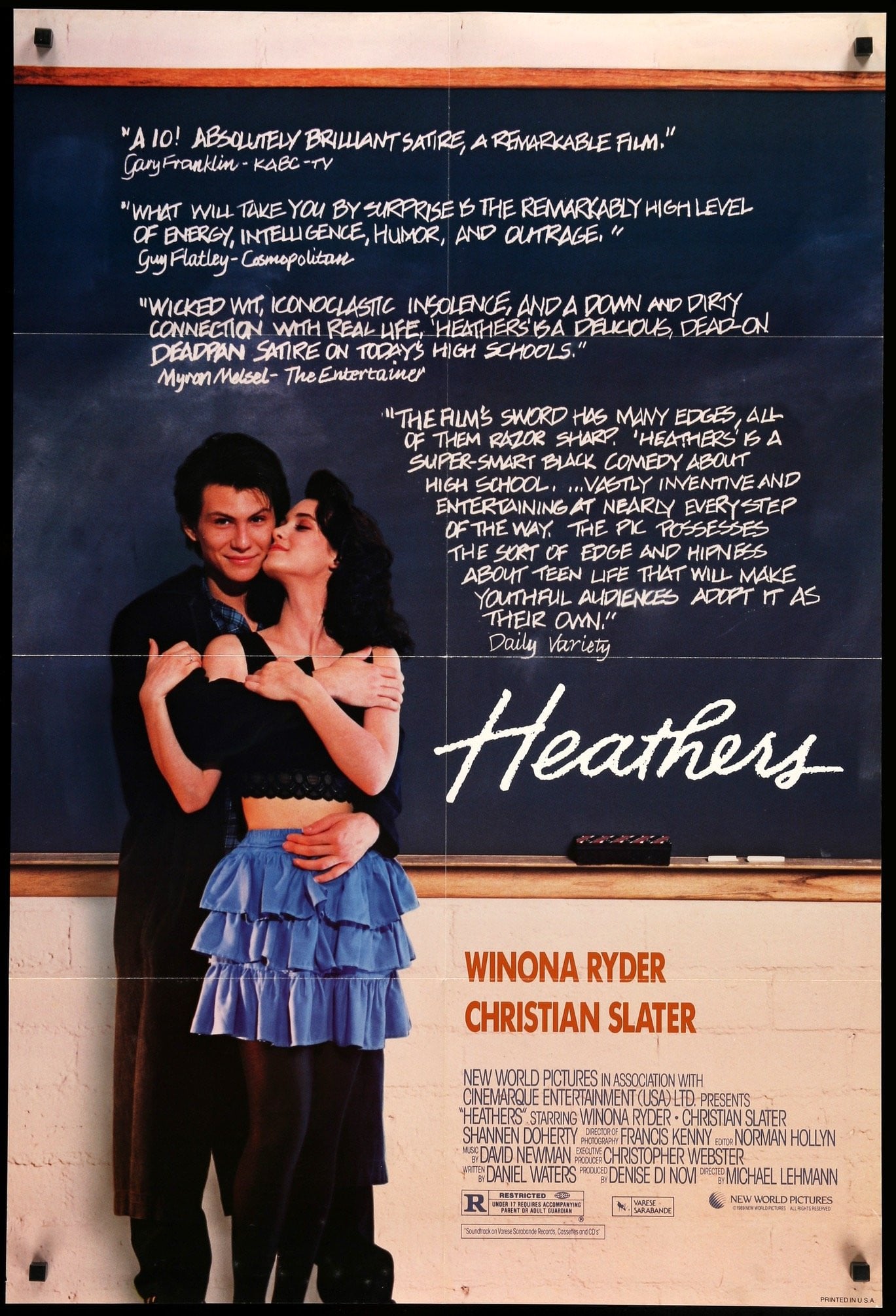 Heathers (1989) original movie poster for sale at Original Film Art - Vintage Movie Posters