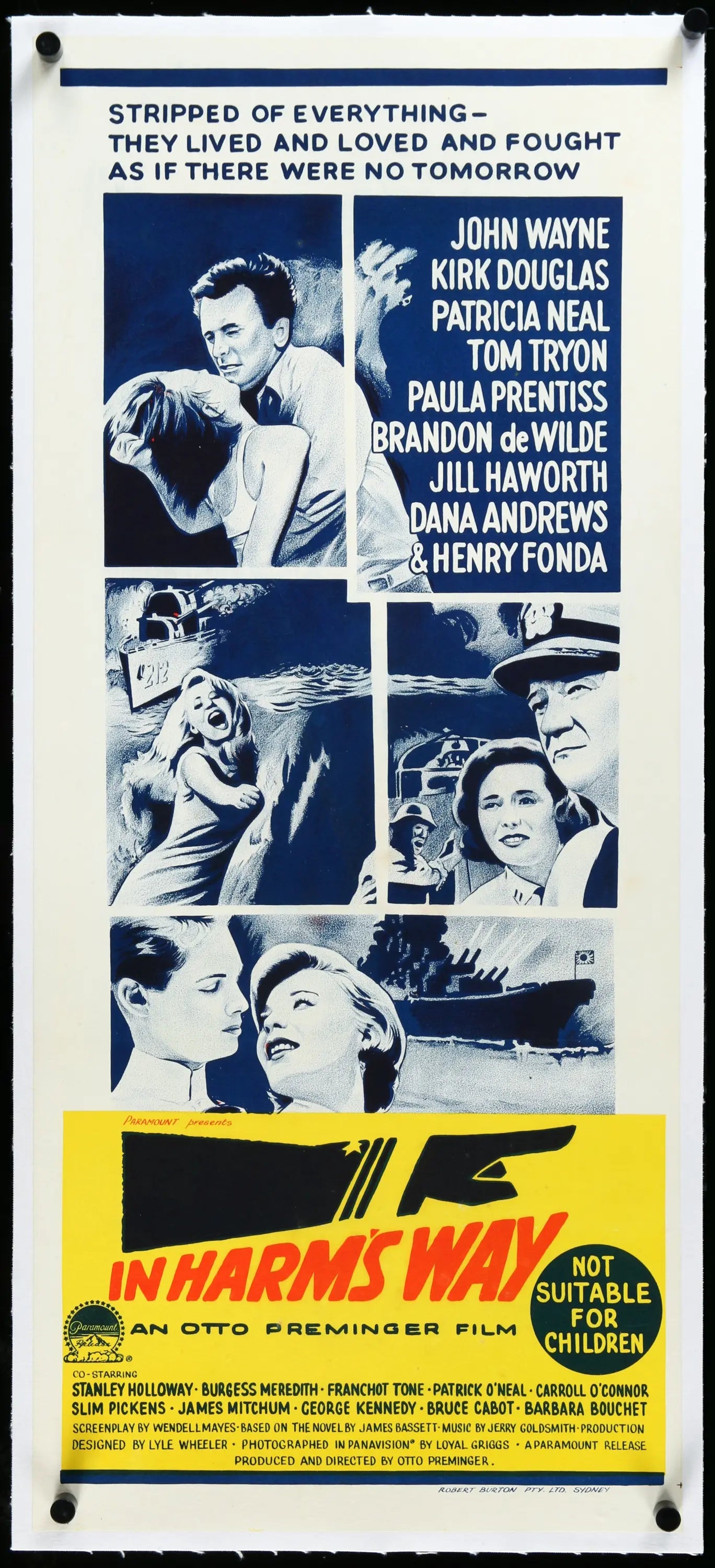 In Harm's Way (1965) original movie poster for sale at Original Film Art - Vintage Movie Posters
