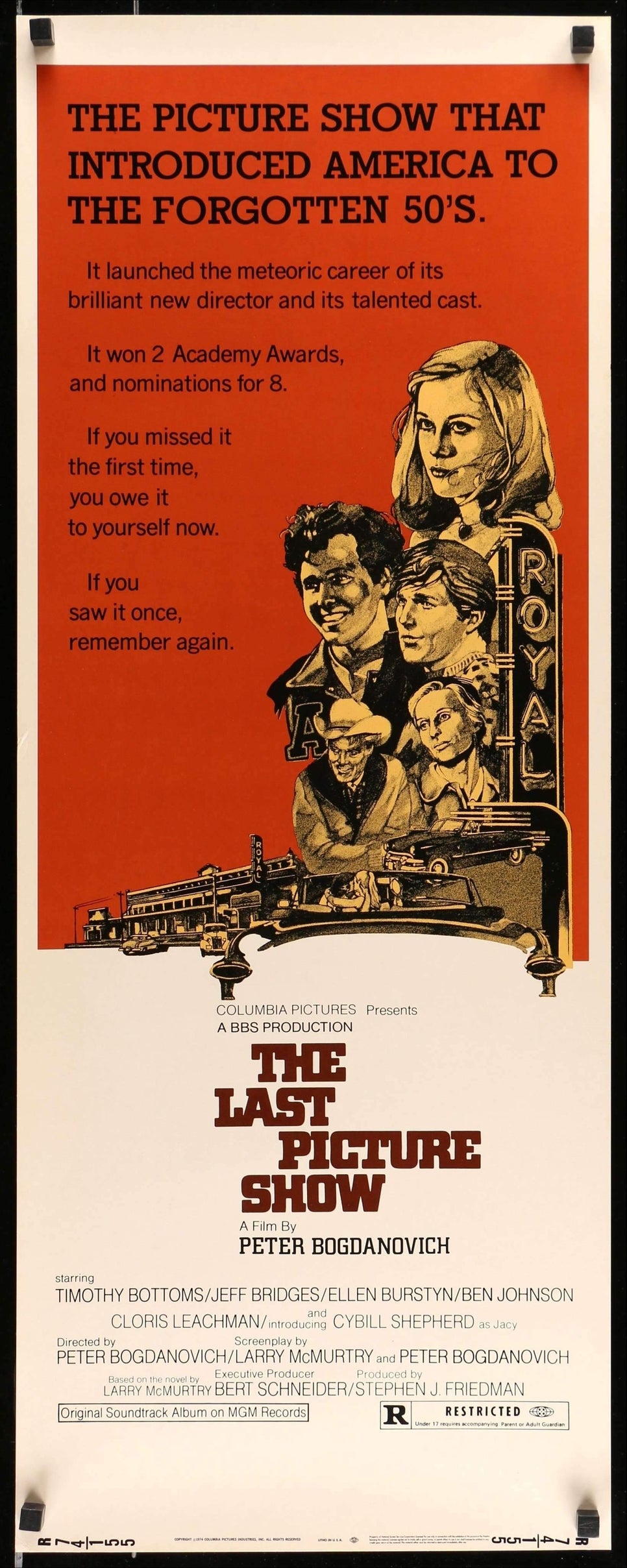 Last Picture Show (1971) original movie poster for sale at Original Film Art - Vintage Movie Posters