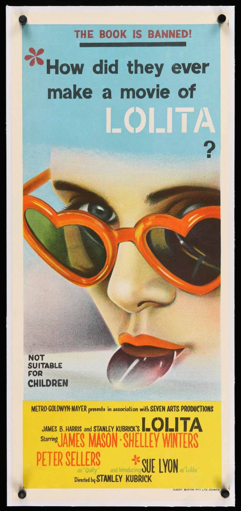 Lolita (1962) original movie poster for sale at Original Film Art - Vintage Movie Posters