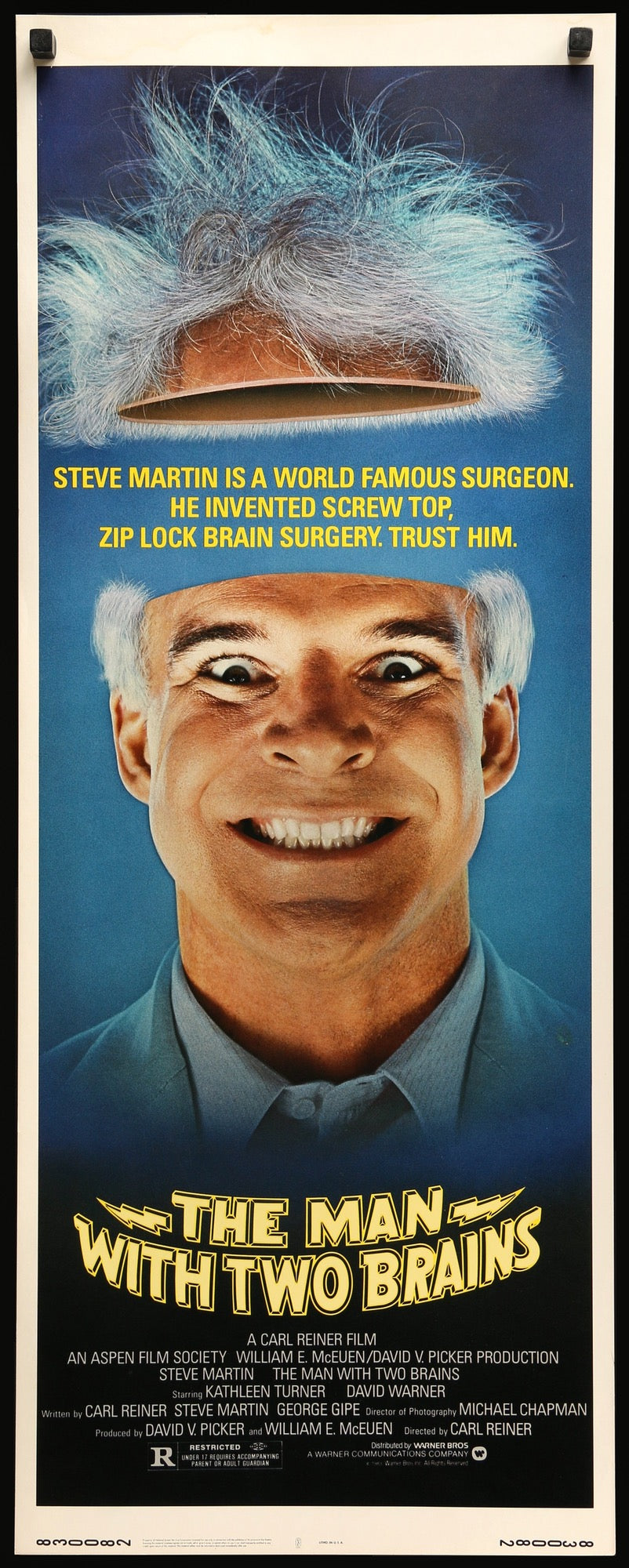 Man With Two Brains (1983) original movie poster for sale at Original Film Art - Vintage Movie Posters