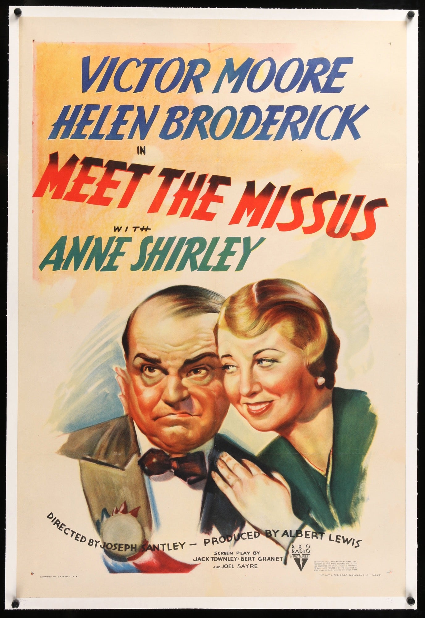 Meet the Missus (1937) original movie poster for sale at Original Film Art - Vintage Movie Posters