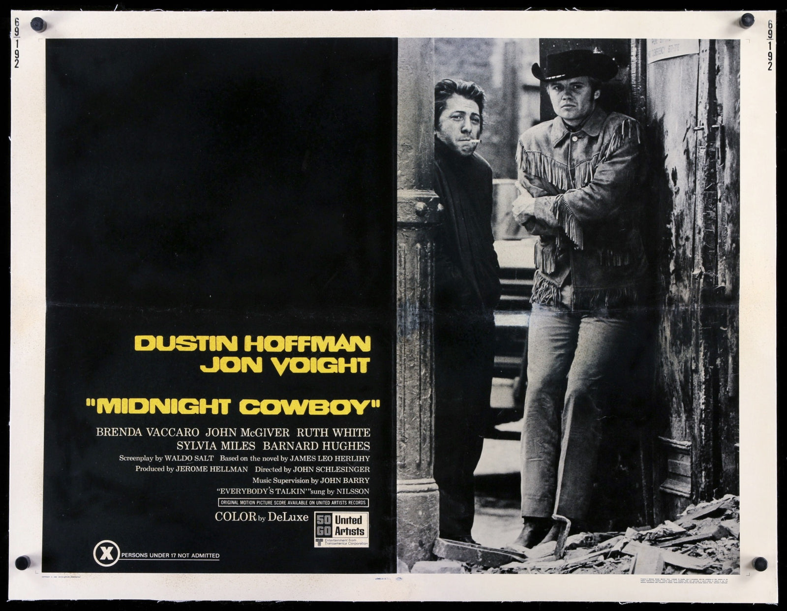 Midnight Cowboy (1969) original movie poster for sale at Original Film Art - Vintage Movie Posters