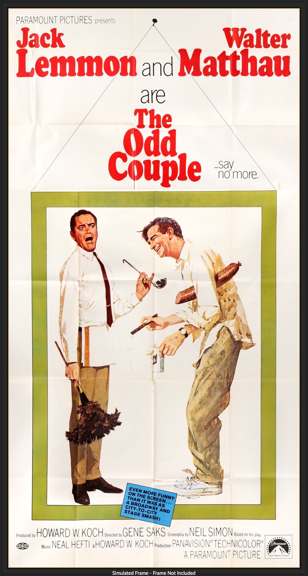 Odd Couple (1968) original movie poster for sale at Original Film Art - Vintage Movie Posters