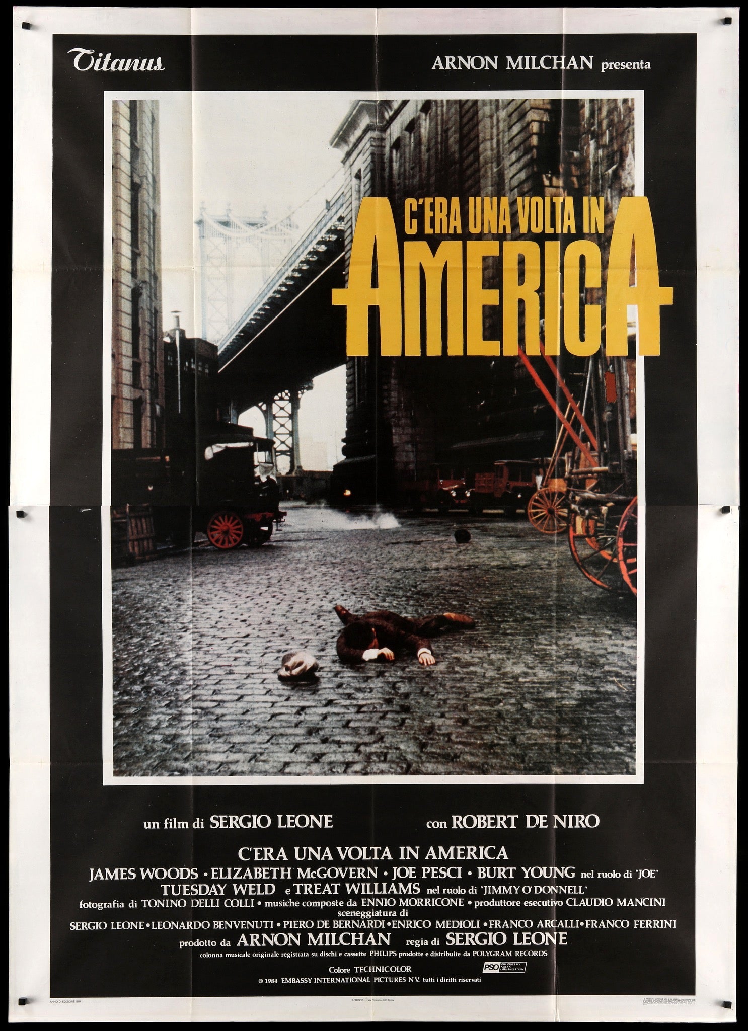 Once Upon a Time in America (1984) original movie poster for sale at Original Film Art - Vintage Movie Posters