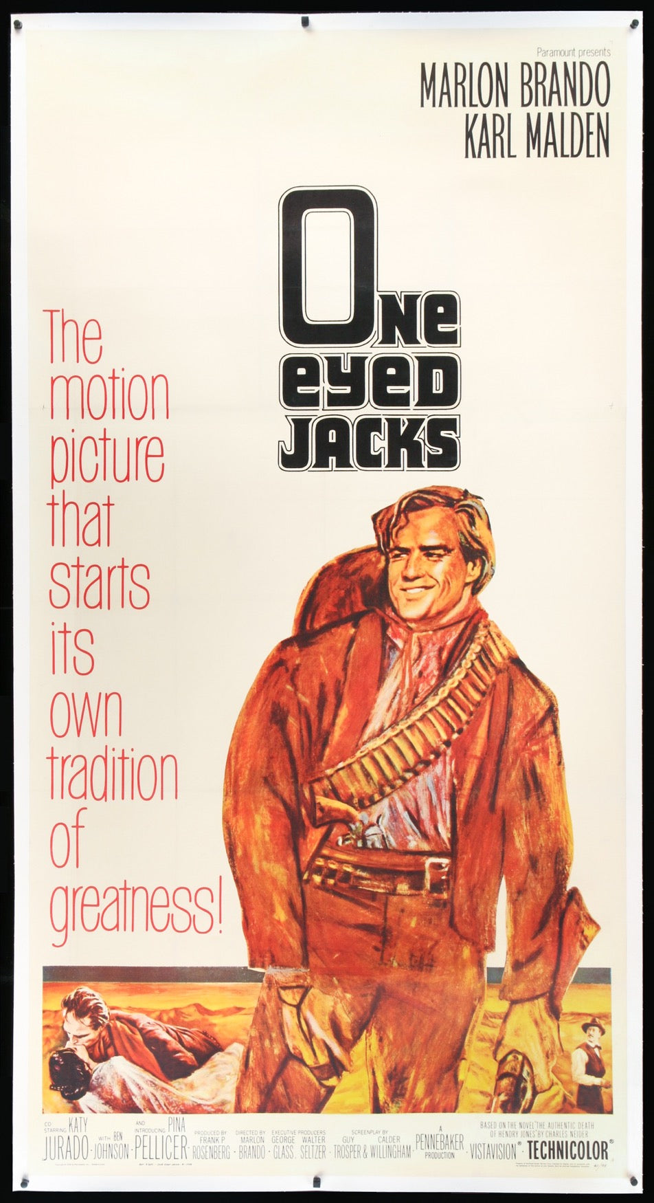 One Eyed Jacks (1961) original movie poster for sale at Original Film Art - Vintage Movie Posters