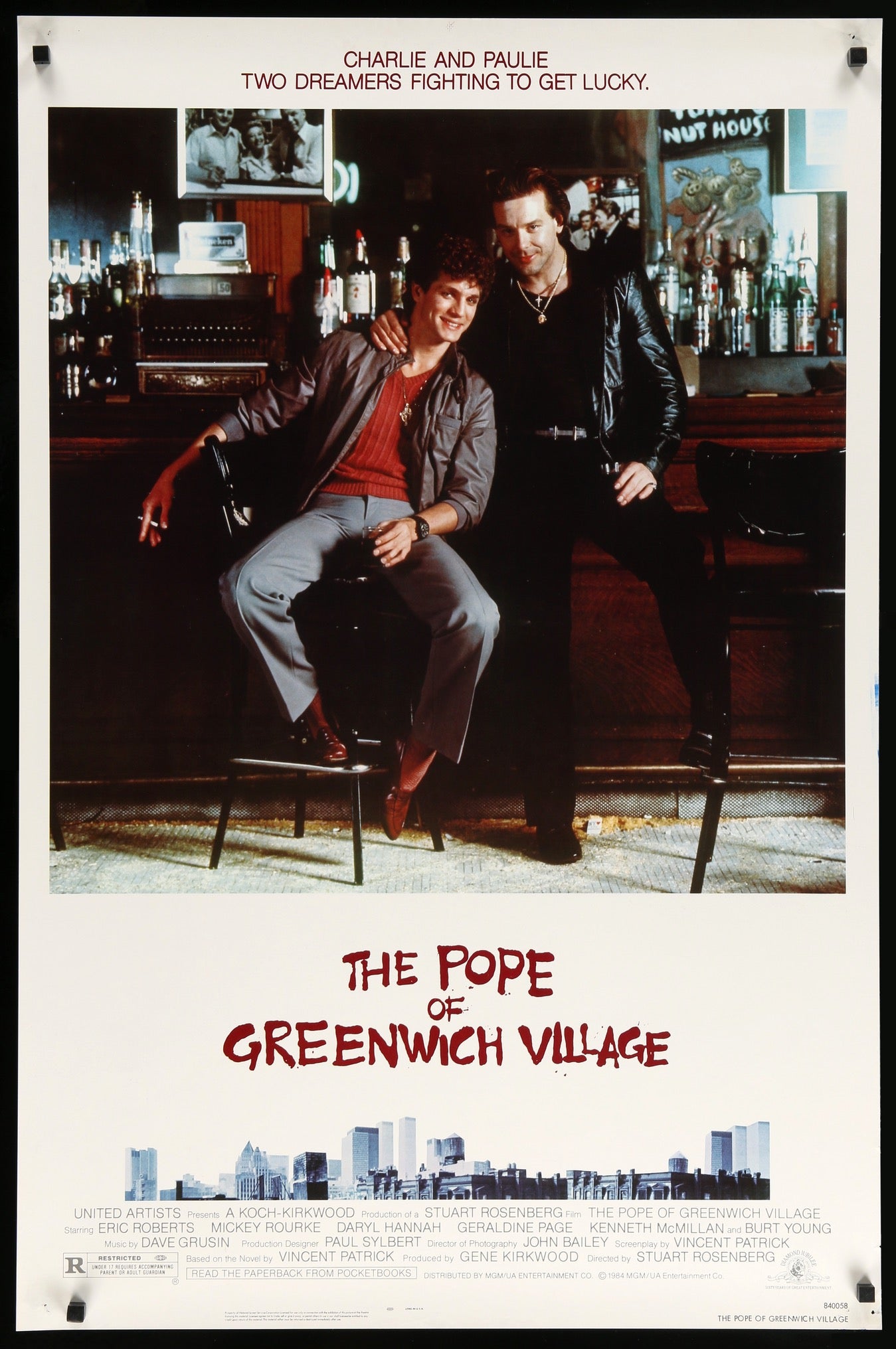 Pope of Greenwich Village (1984) original movie poster for sale at Original Film Art - Vintage Movie Posters