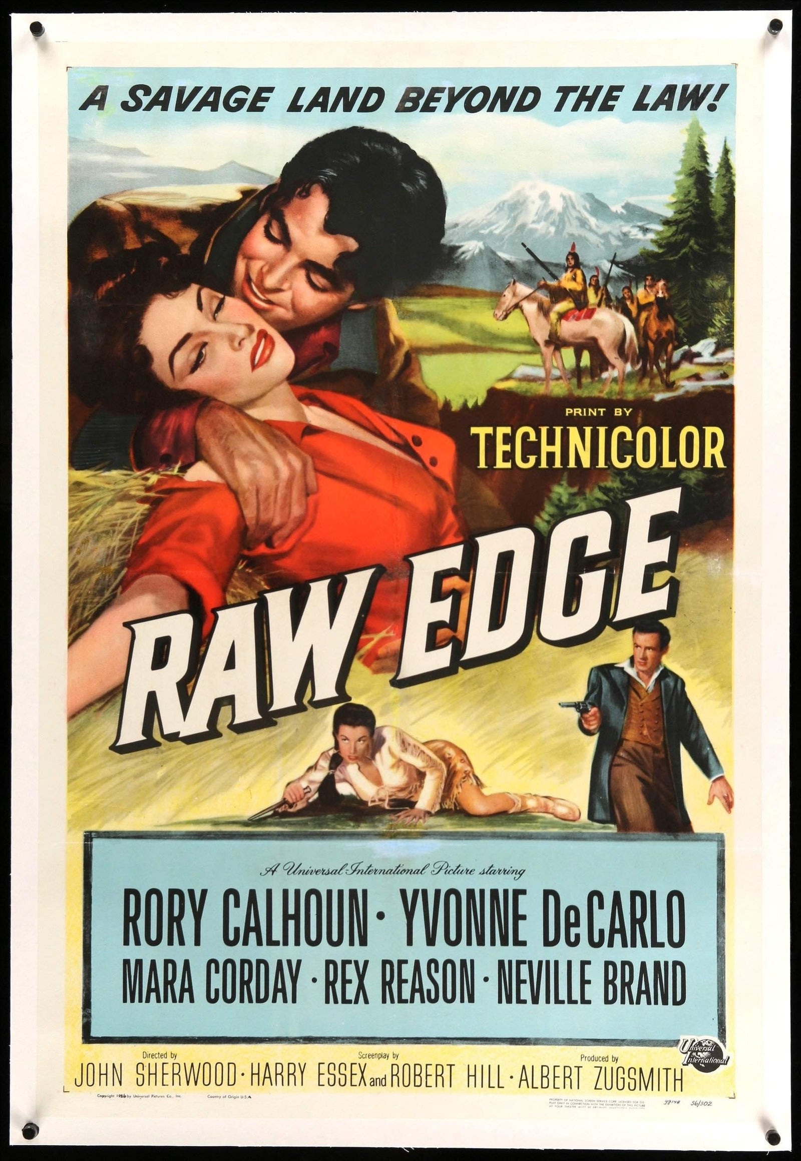 Raw Edge (1956) original movie poster for sale at Original Film Art - Vintage Movie Posters