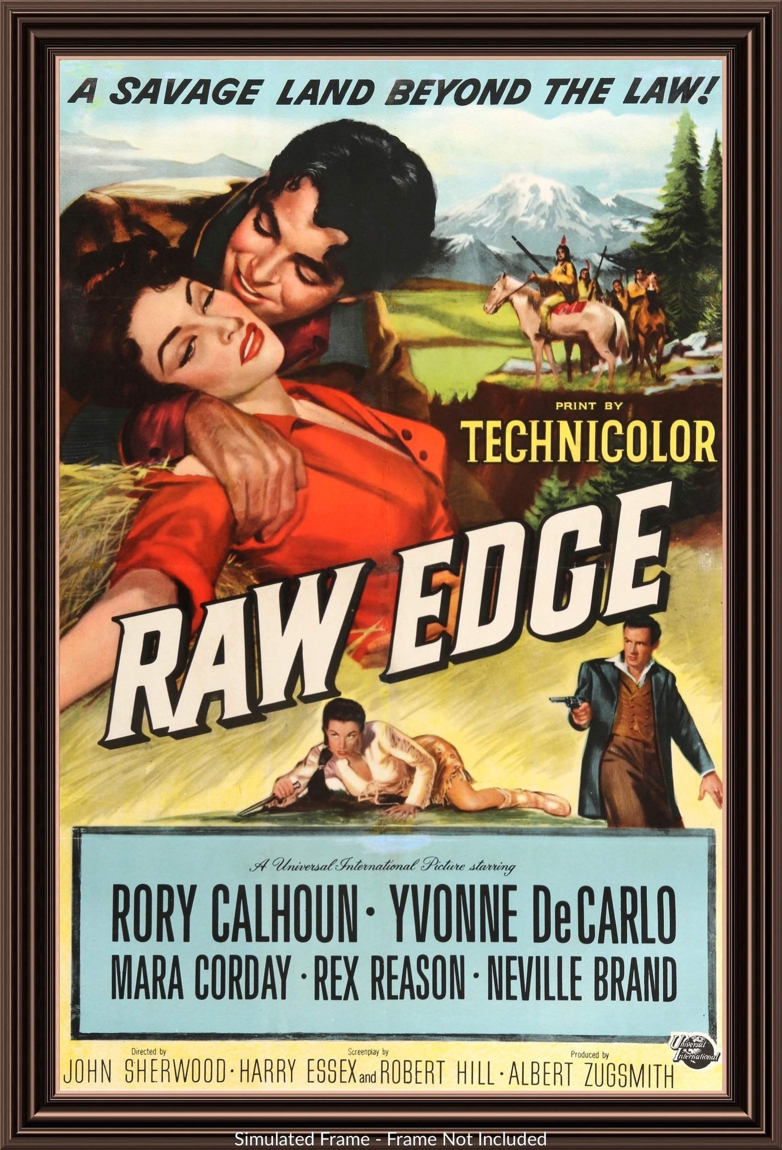 Raw Edge (1956) original movie poster for sale at Original Film Art - Vintage Movie Posters