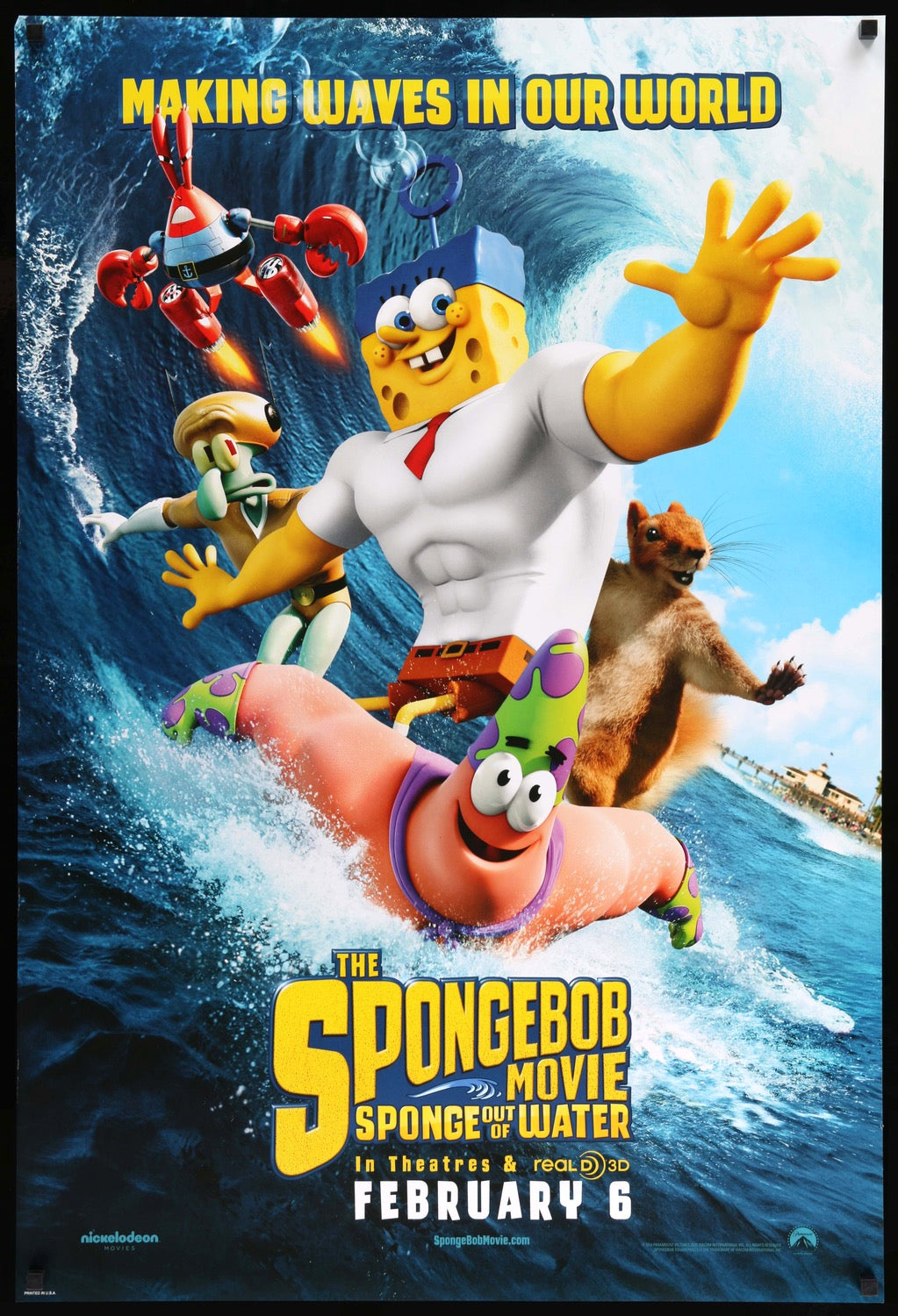 Spongebob Movie: Sponge Out of Water (2015) original movie poster for sale at Original Film Art - Vintage Movie Posters
