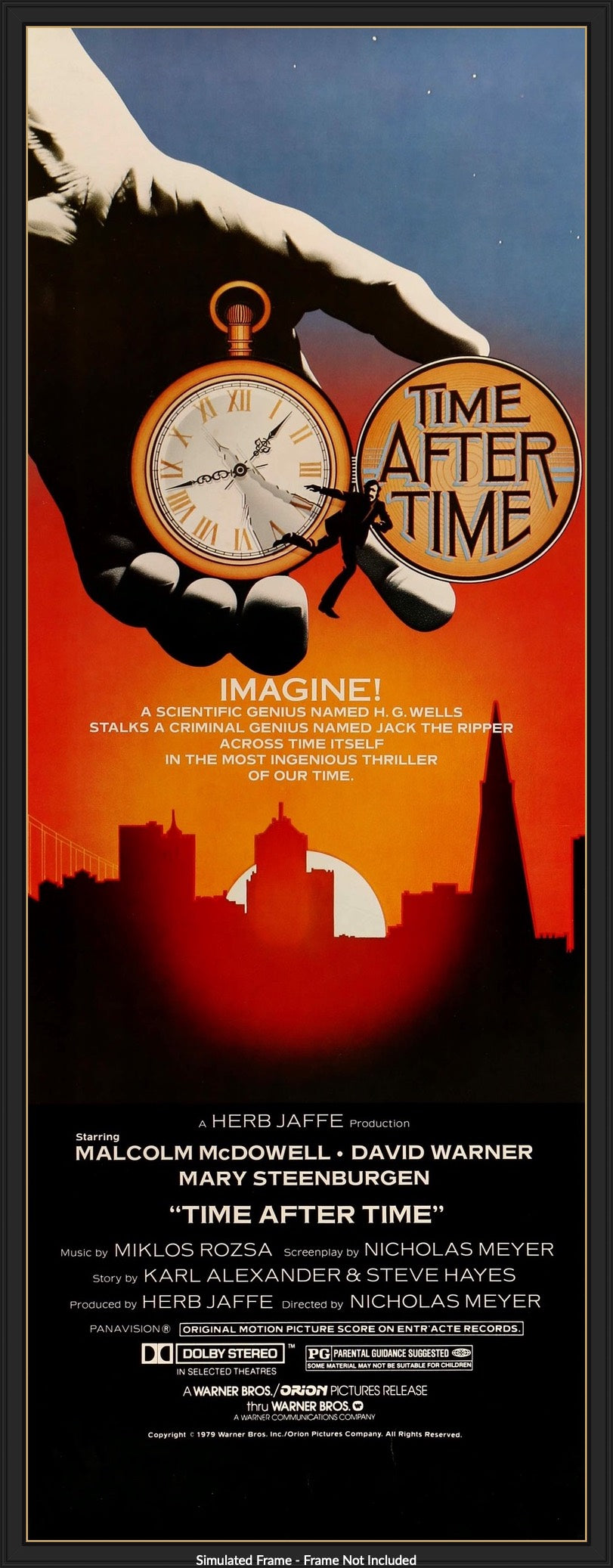 Time After Time (1979) original movie poster for sale at Original Film Art - Vintage Movie Posters