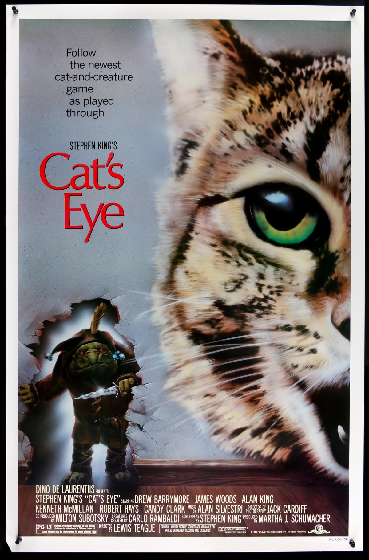 Cat&#39;s Eye (1985) original movie poster for sale at Original Film Art - Vintage Movie Posters