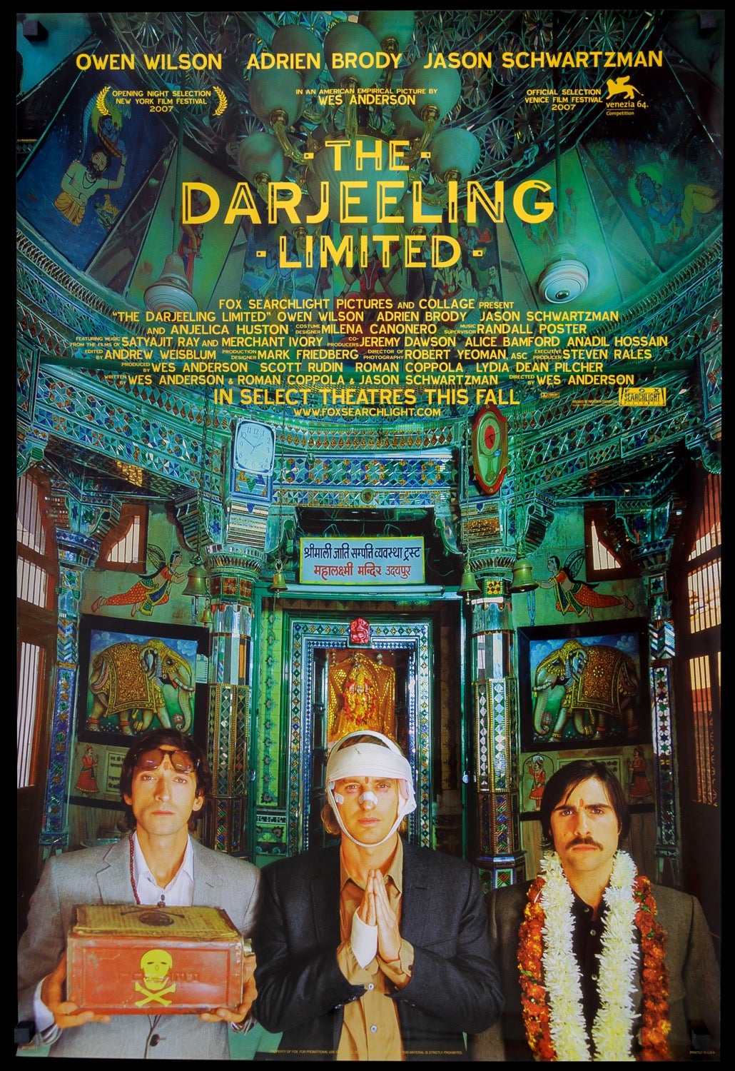 Darjeeling Limited (2007) original movie poster for sale at Original Film Art - Vintage Movie Posters