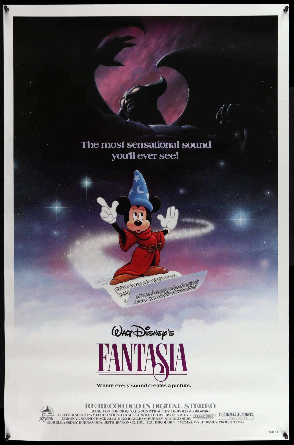 Fantasia (1940) original movie poster for sale at Original Film Art - Vintage Movie Posters