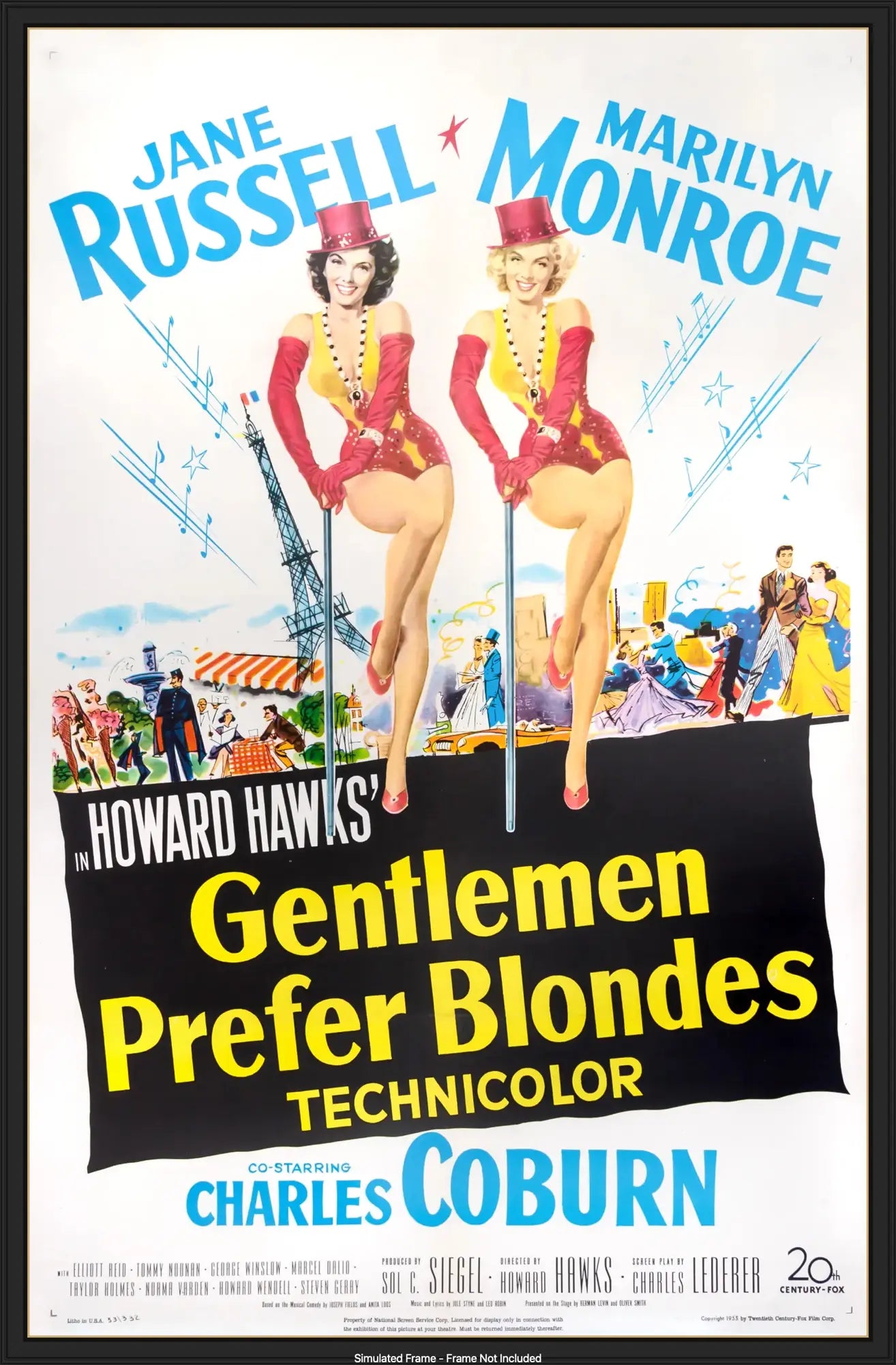Gentlemen Prefer Blondes (1953) original movie poster for sale at Original Film Art - Vintage Movie Posters