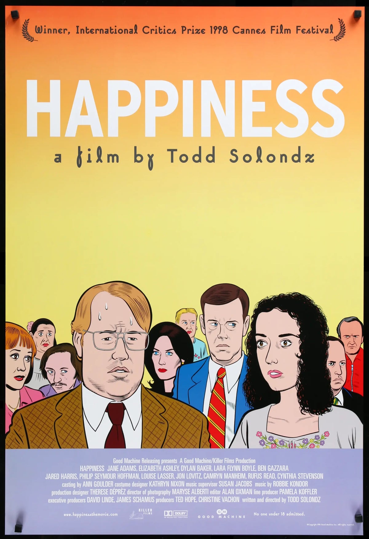 Happiness (1998) original movie poster for sale at Original Film Art - Vintage Movie Posters