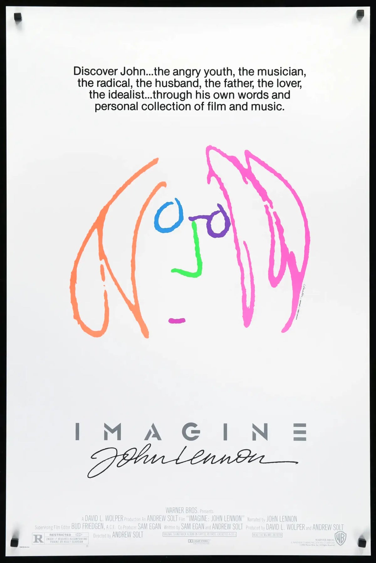 Imagine: John Lennon (1988) original movie poster for sale at Original Film Art