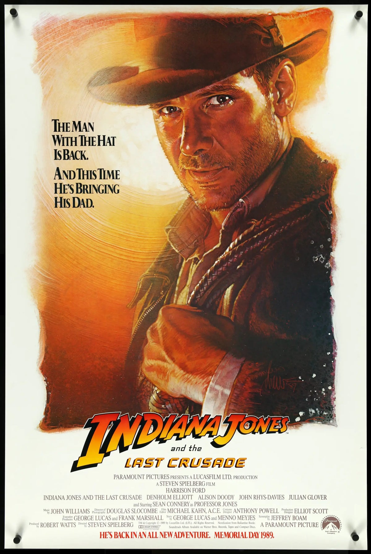 Indiana Jones and the Last Crusade (1989) original movie poster for sale at Original Film Art - Vintage Movie Posters