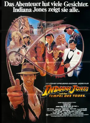 Indiana Jones and the Temple of Doom (1984) original movie poster for sale at Original Film Art - Vintage Movie Posters