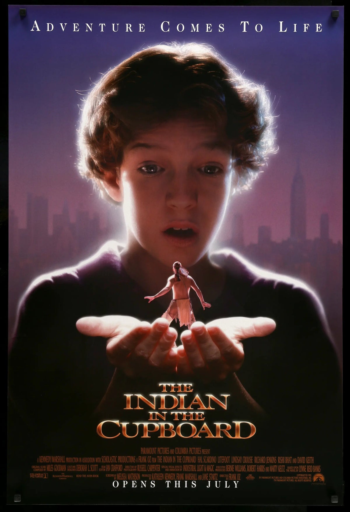 Indian in the Cupboard (1995) original movie poster for sale at Original Film Art - Vintage Movie Posters