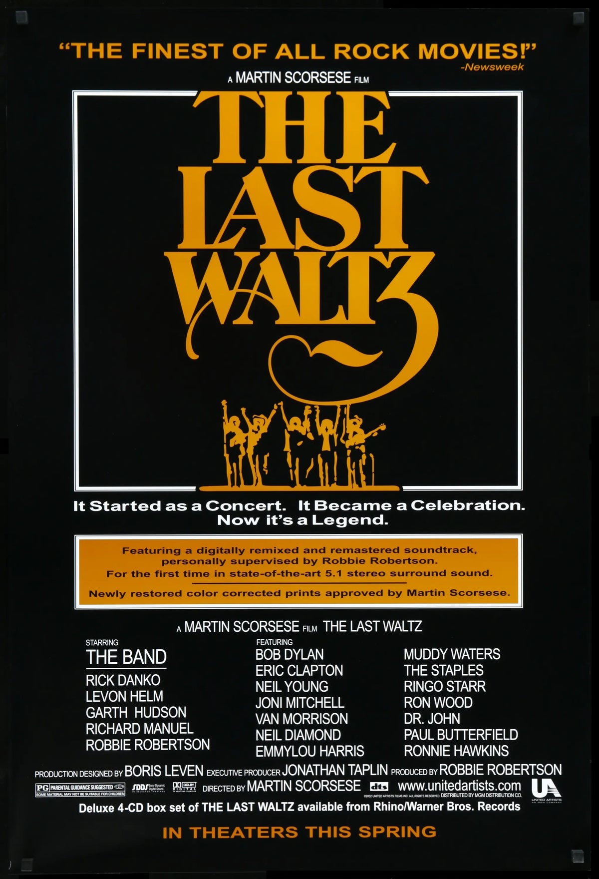 Last Waltz (1978) original movie poster for sale at Original Film Art