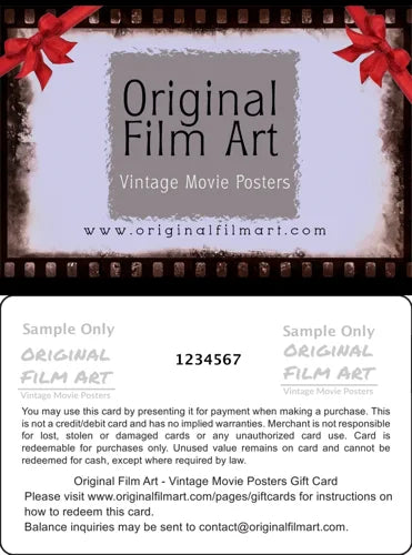 Physical gift cards at Original Film Art - Vintage Movie Posters