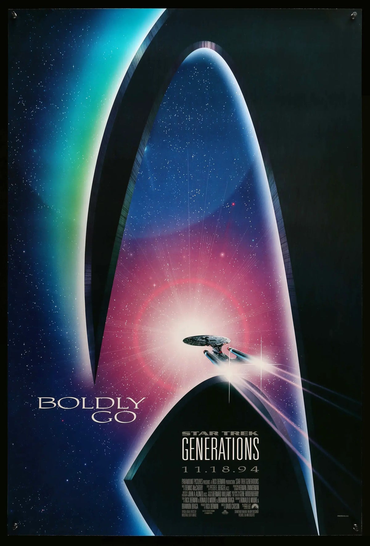 Star Trek: Generations (1994) original movie poster for sale at Original Film Art - Vintage Movie Posters