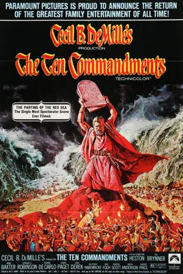 Ten Commandments (1956) original movie poster for sale at Original Film Art - Vintage Movie Posters
