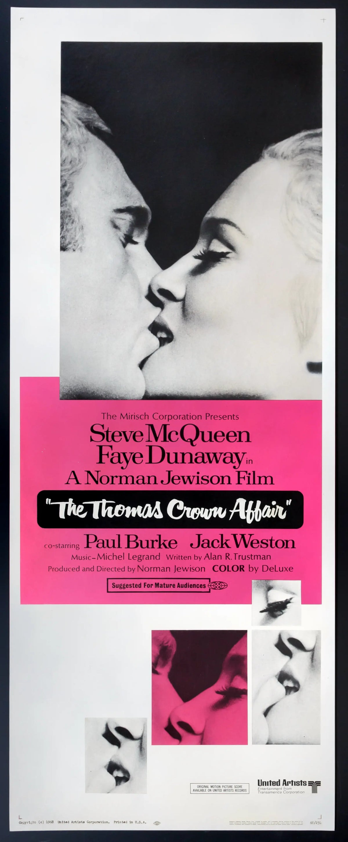 Thomas Crown Affair (1968) original movie poster for sale at Original Film Art - Vintage Movie Posters
