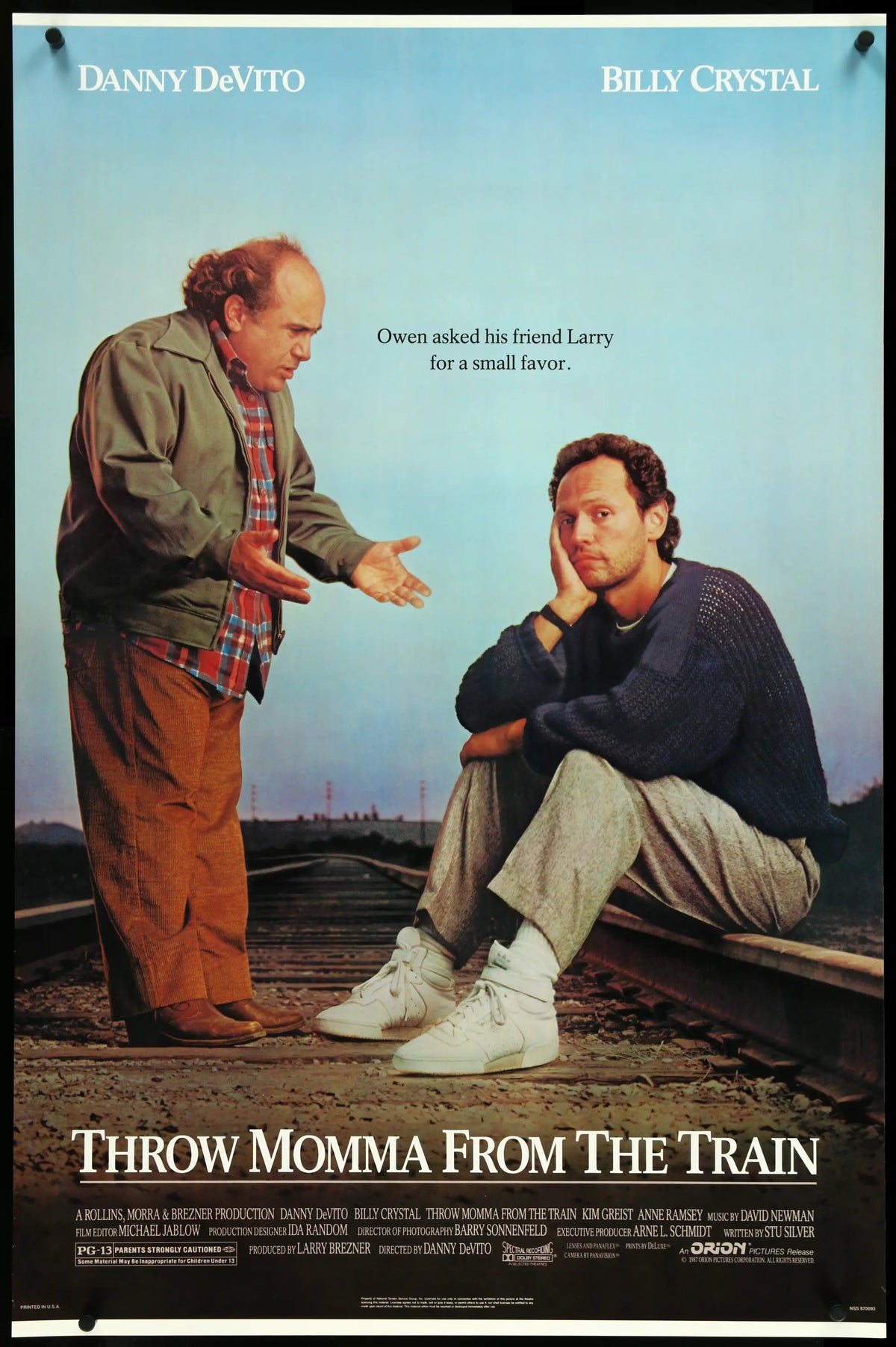 Throw Momma From the Train (1987) original movie poster for sale at Original Film Art - Vintage Movie Posters
