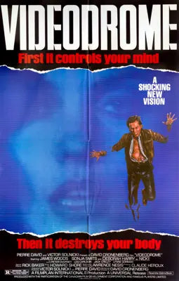 Videodrome (1983) original movie poster for sale at Original Film Art - Vintage Movie Posters