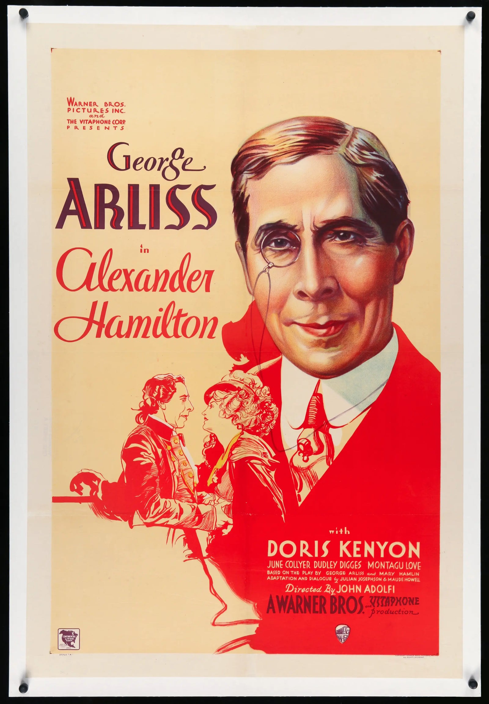 Alexander Hamilton (1931) original movie poster for sale at Original Film Art - Vintage Movie Posters