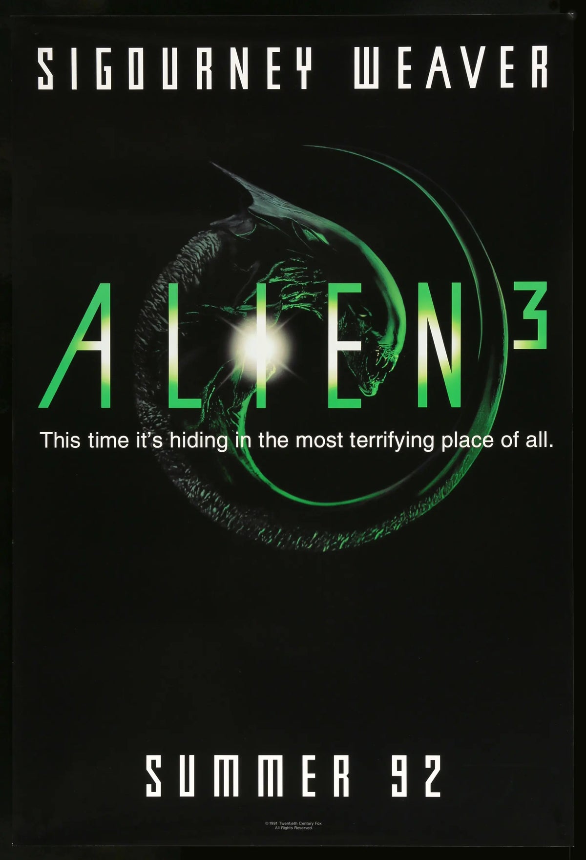 Alien 3 (1992) original movie poster for sale at Original Film Art - Vintage Movie Posters
