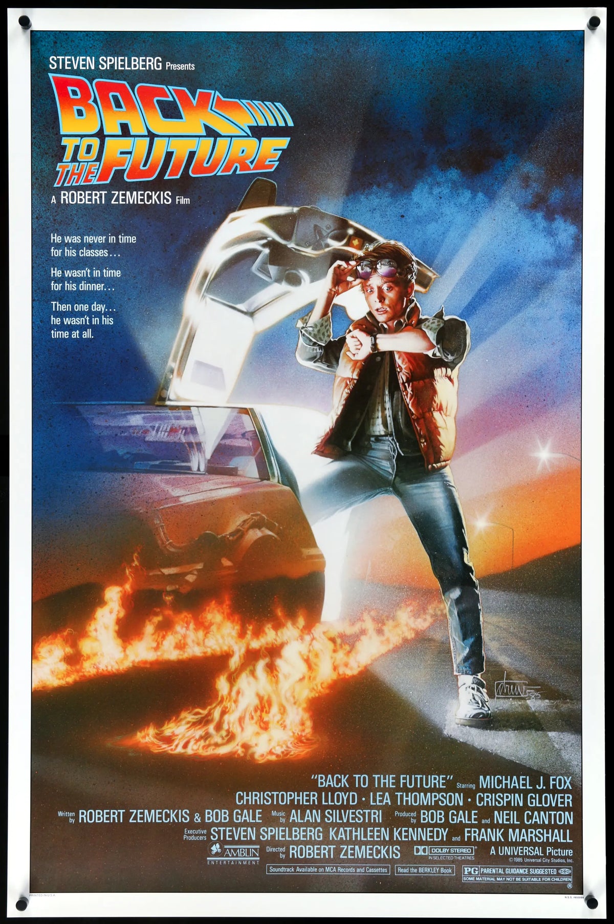 Back To the Future (1985) original movie poster for sale at Original Film Art - Vintage Movie Posters