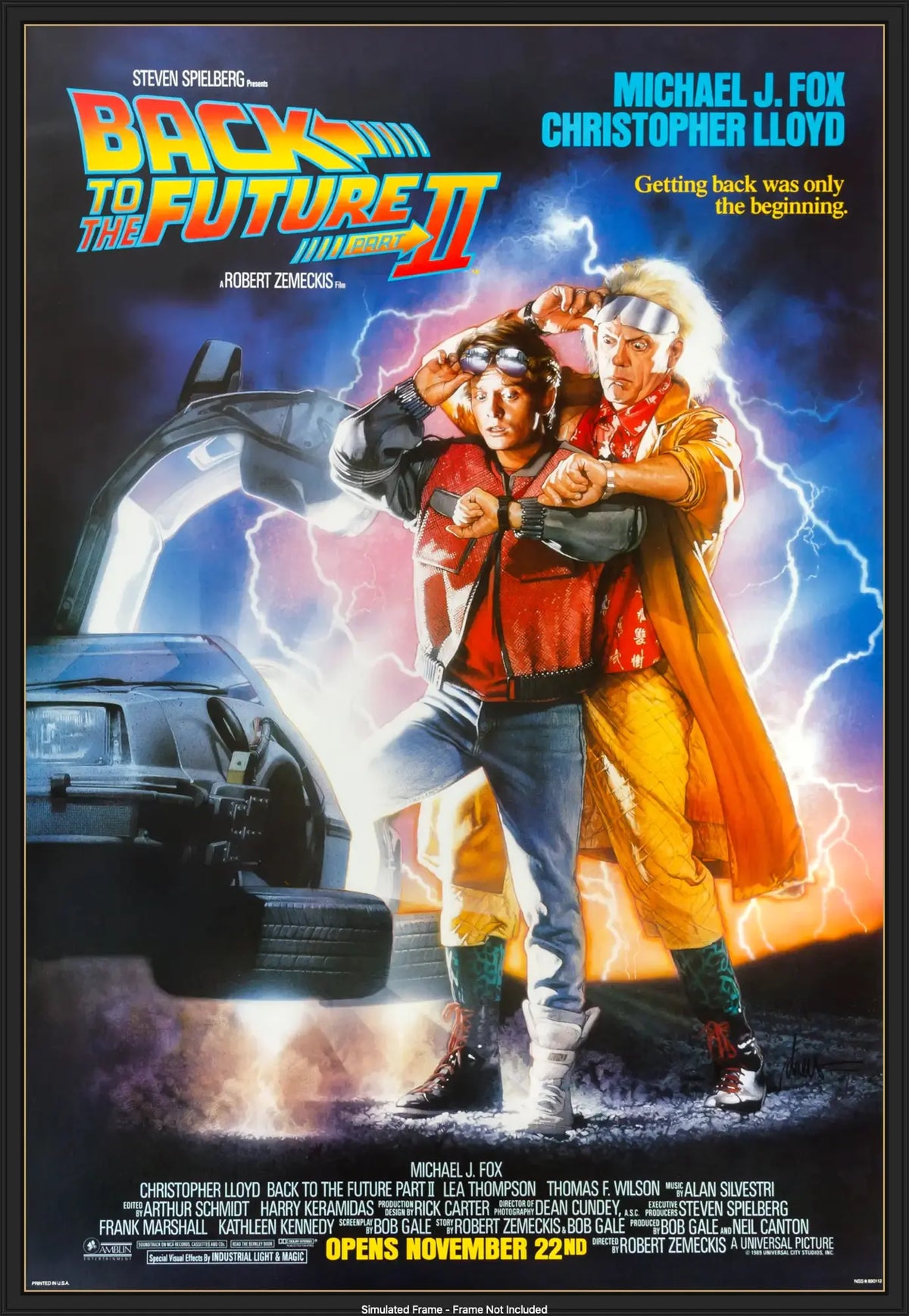 Back to the Future Part 2 (1989) original movie poster for sale at Original Film Art - Vintage Movie Posters